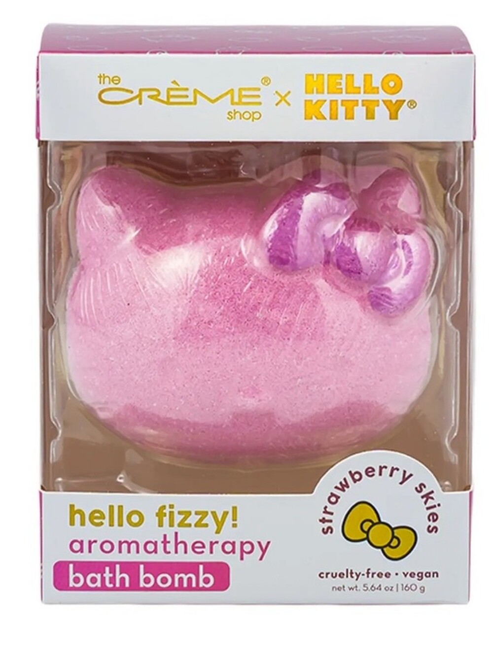 The Crème Shop x Hello Kitty "Strawberry Skies" Bath Bomb